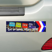 Aan boord gaan Hillary 2016 Bumpersticker (Op auto)