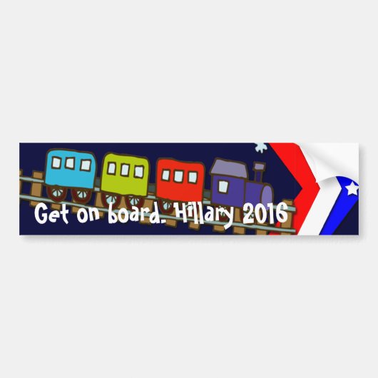 Aan boord gaan Hillary 2016 Bumpersticker (Voorkant)