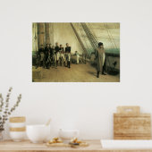 Aan boord HMS Bellerophon, 1880 Poster (Keuken)