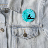aan boord met vogels. ronde button 5,7 cm (In situ)
