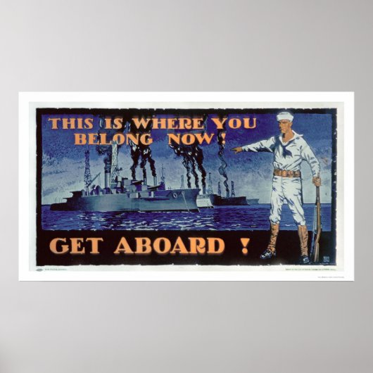 Aan boord! (US02156) Poster (Voorkant)