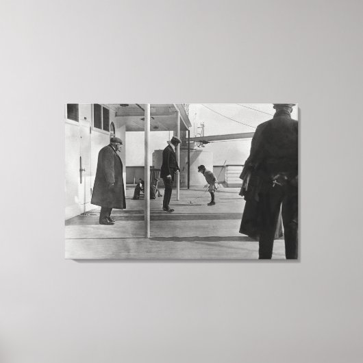 Aan boord van de Titanic Canvas Afdruk (Voorkant)
