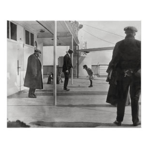 Aan boord van de Titanic Foto Afdruk