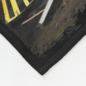 Aan boord van de Trump Train Grappige Donald Trump Fleece Deken (Hoek)