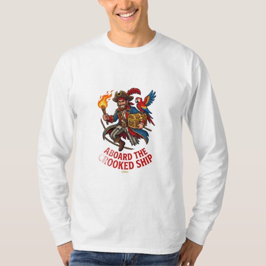 Aan Boord Van Het Scheve Schip T-shirt (Voorkant)