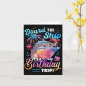 Aan boord van het schip Het is een verjaardagsreis Kaart (Gele Bloem)