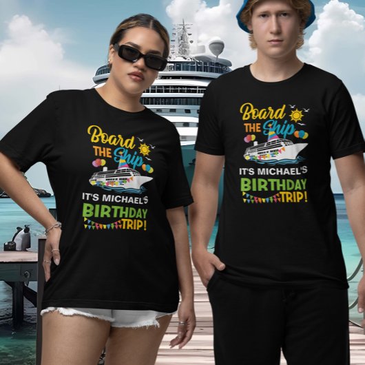 Aan boord van het schip Verjaardagscruise T-shirt