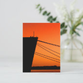 Aan boord van T.S. Kennedy Briefkaart (Staand voorkant)