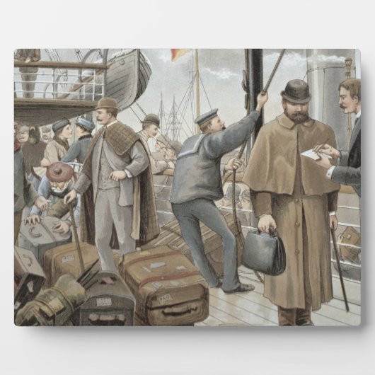 Aan boord van Tilbury, van 'P & O Pencillings' Fotoplaat (Voorkant)