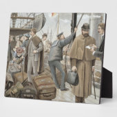 Aan boord van Tilbury, van 'P & O Pencillings' Fotoplaat (Zijkant)