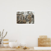 Aan boord van Tilbury, van 'P & O Pencillings' Poster (Keuken)