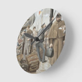 Aan boord van Tilbury, van 'P & O Pencillings' Ronde Klok (Hoek)