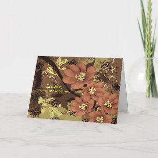 Aan broer (afscheid van terminaal zieke broer of z kaart