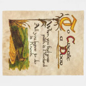 Aan Creëer een deur Fleece Deken (Voorkant (Horizontaal))