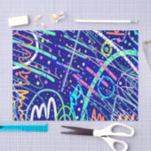 Aan de andere kant van de nachtelijke hemel tissuepapier (Craft)