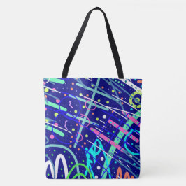 Aan de andere kant van de nachtelijke hemel tote bag