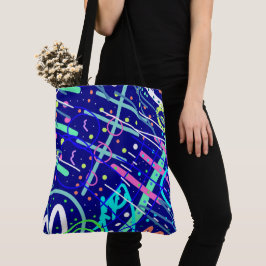 Aan de andere kant van de nachtelijke hemel tote bag