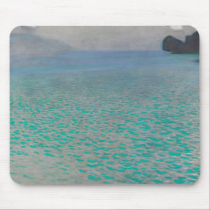 Aan de Attersee van Gustav Klimt, Vintage Fine Art Muismat