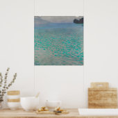 Aan de Attersee van Gustav Klimt, Vintage Fine Art Poster (Keuken)