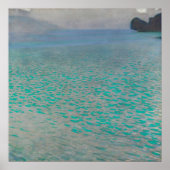 Aan de Attersee van Gustav Klimt, Vintage Fine Art Poster (Voorkant)