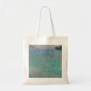 Aan de Attersee van Gustav Klimt, Vintage Fine Art Tote Bag