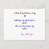 Aan de belangrijkste persoon in mijn leven briefkaart (Voorkant)