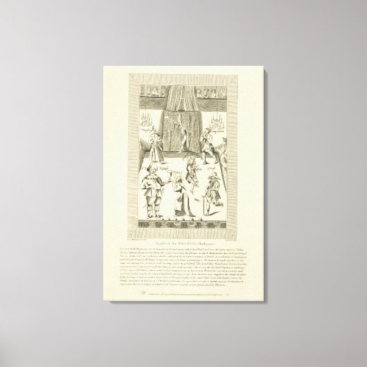 Aan de binnenkant van de Red Bull Playhouse, grenz Canvas Afdruk (Voorkant)