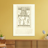 Aan de binnenkant van de Red Bull Playhouse, grenz Canvas Afdruk (Insitu (Woonkamer))