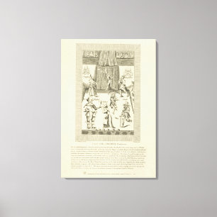 Aan de binnenkant van de Red Bull Playhouse, grenz Canvas Afdruk