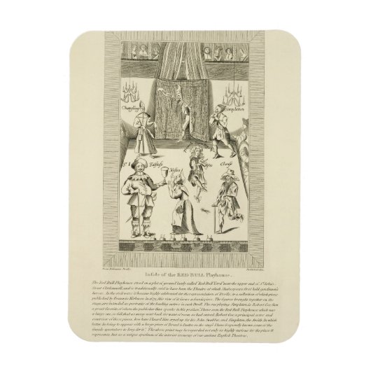 Aan de binnenkant van de Red Bull Playhouse, grenz Magneet (Verticaal)