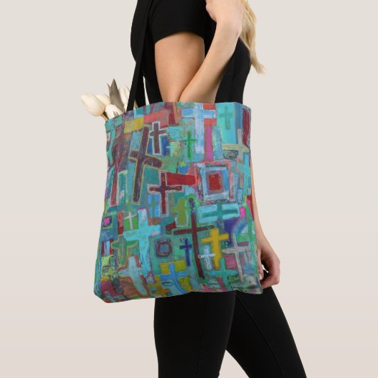 Aan de Canvas tas van het kruis (Dichtbij)