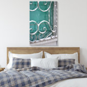 Aan de deur canvas afdruk (Insitu (Slaapkamer))