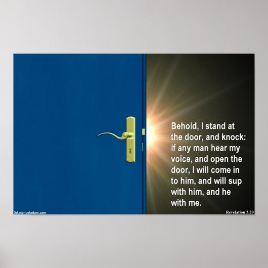 Aan de deur poster (Voorkant)