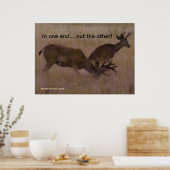 Aan de ene kant / Uit de andere - Personaliseer Po Poster (Keuken)