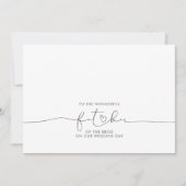 Aan de geweldige vader van de Bride Message (Voorkant)