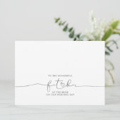 Aan de geweldige vader van de Bride Message (Staand voorkant)