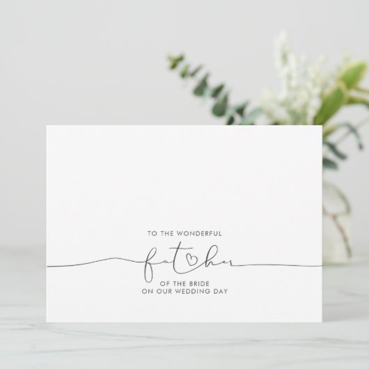 Aan de geweldige vader van de Bride Message (Staand voorkant)