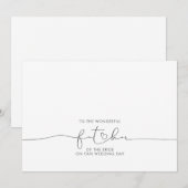 Aan de geweldige vader van de Bride Message (Voorkant / Achterkant)