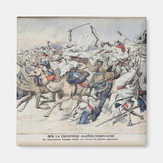 Aan de grens tussen Algerije en Marokko: een Frans Magneet (Voorkant)