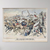 Aan de grens tussen Algerije en Marokko: een Frans Poster (Voorkant)