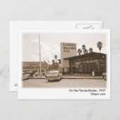 Aan de grens van Florida, Briefkaart 1957 (Voorkant / Achterkant)