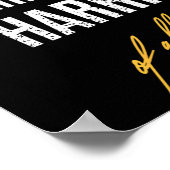 Aan de grootste Harris aller tijden eerst gegeven Poster (Hoek)