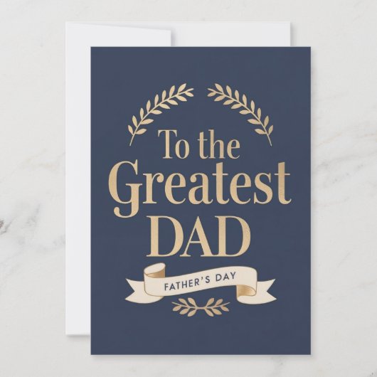 Aan de Grootste Papa - Vaderdag kaart (Voorkant)