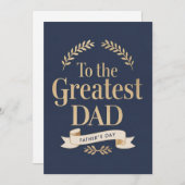 Aan de Grootste Papa - Vaderdag kaart (Voorkant / Achterkant)