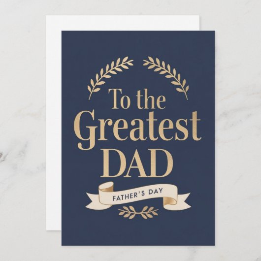 Aan de Grootste Papa - Vaderdag kaart (Voorkant / Achterkant)