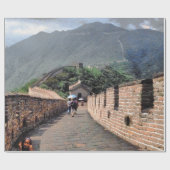 Aan de Grote Muur van China lopen Cadeaupapier (Vlak)