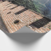 Aan de Grote Muur van China lopen Cadeaupapier (Hoek)