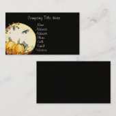 Aan de hand van de moonprofielkaart visitekaartje (Voorkant / Achterkant)