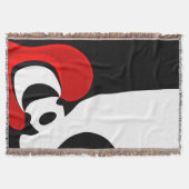 Aan de heer Redd: Abstract Zwart, Wit & Rood Deken (Voorkant)