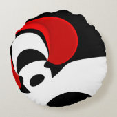 Aan de heer Redd: Abstract Zwart, Wit & Rood Rond Kussen (Achterkant)